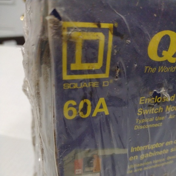 NEW Square D QO200TR 60 Amp Enclosed Molded Case Switch 240V 60A 240vac 10hp - Picture 3 of 11